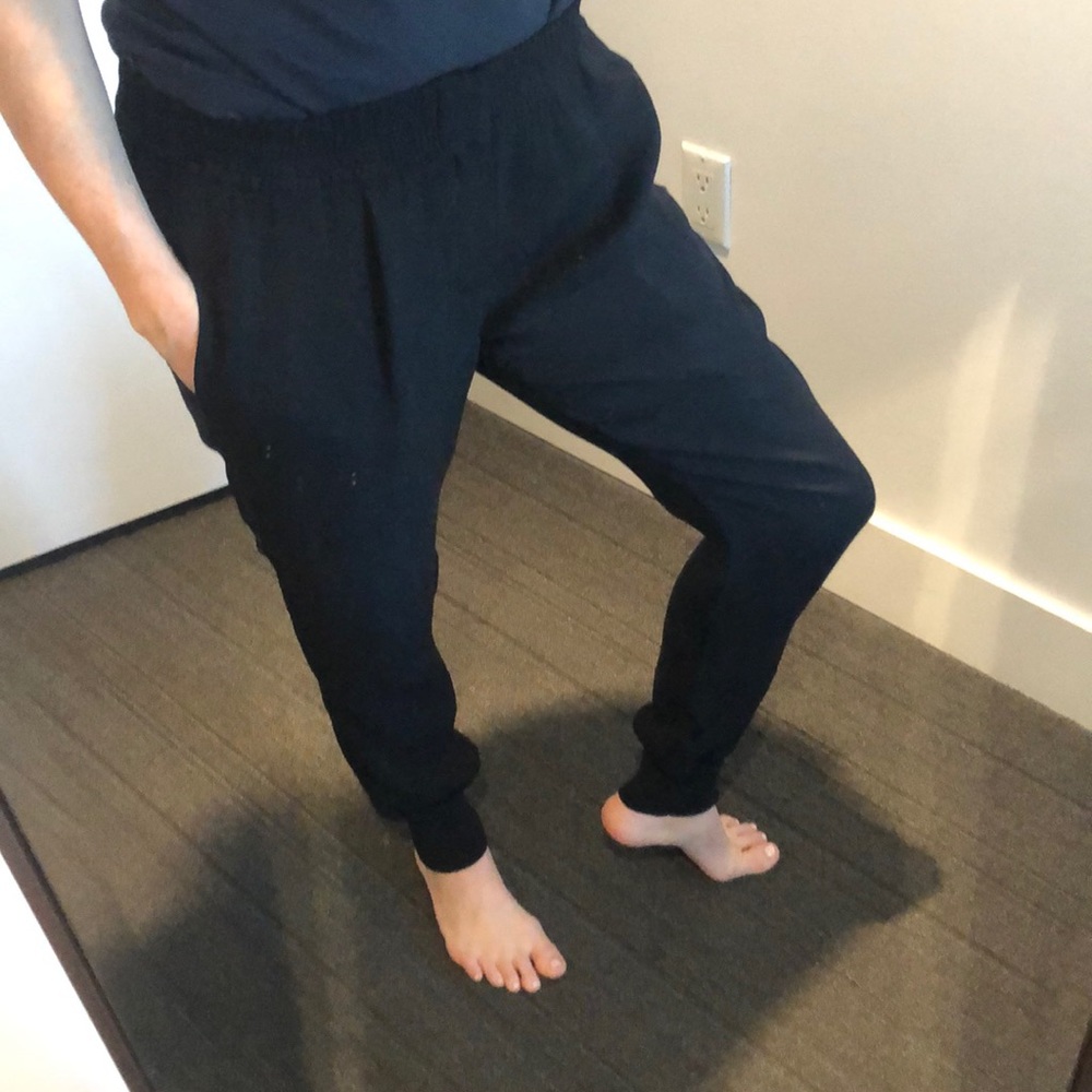 VINCE silk joggers